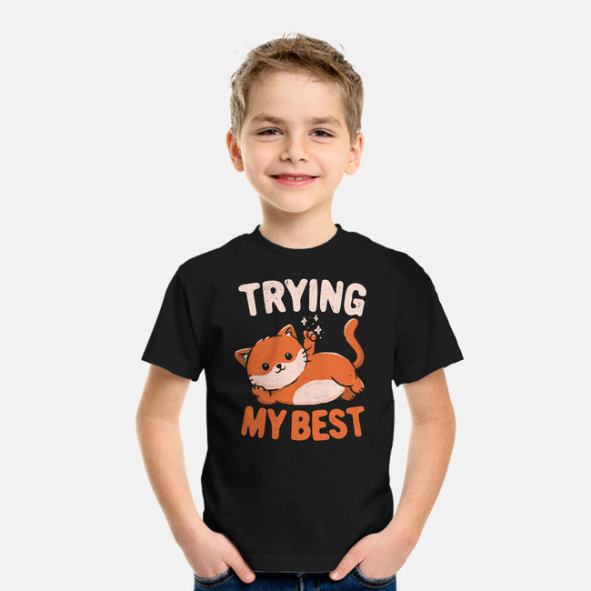 Just Trying My Best-Youth-Basic-Tee-koalastudio