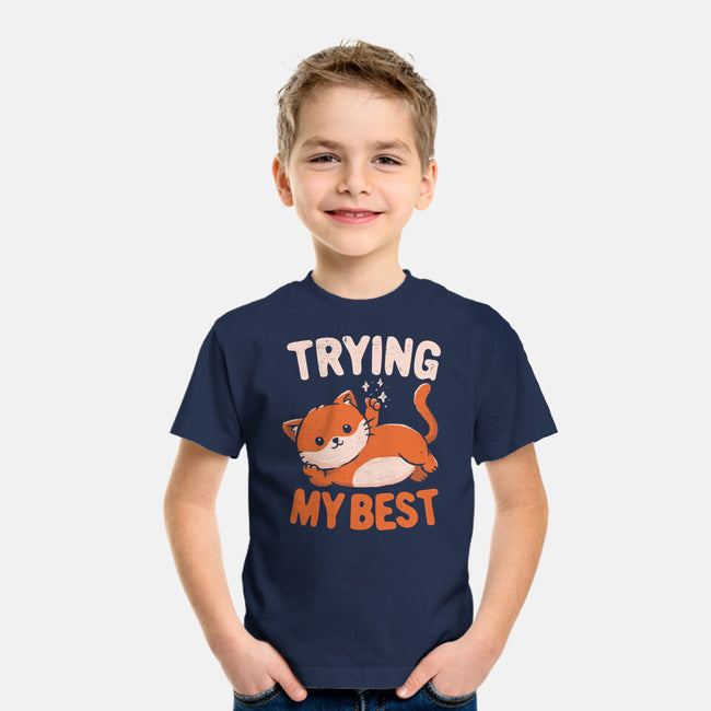 Just Trying My Best-Youth-Basic-Tee-koalastudio