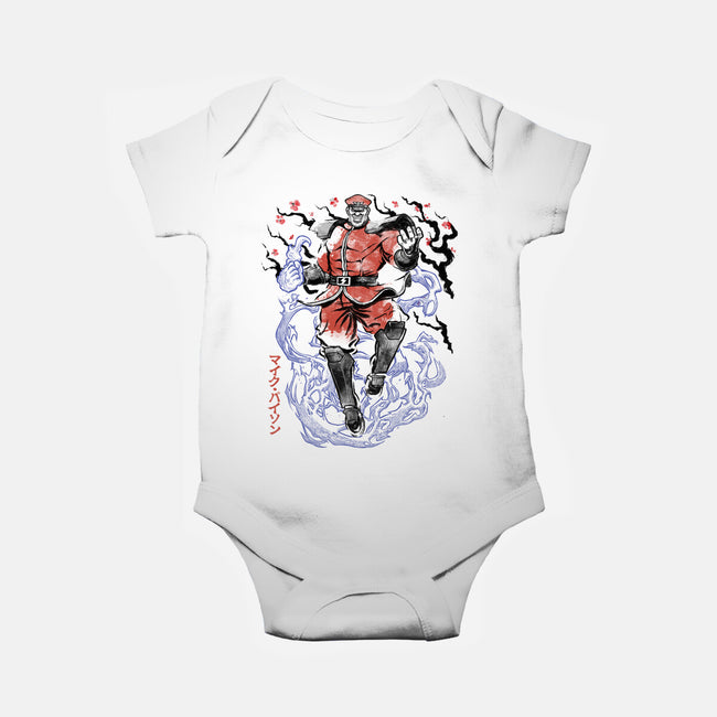 Crimson Dictator Sumi-E-Baby-Basic-Onesie-Astrobot Invention