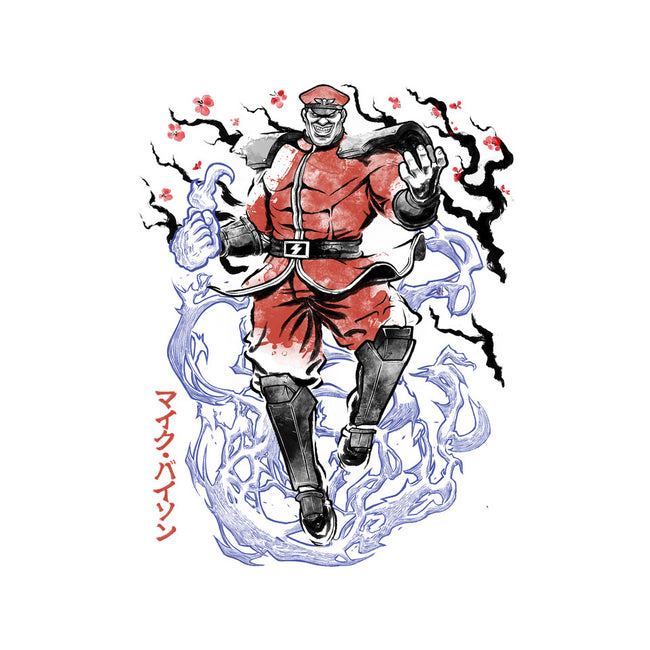 Crimson Dictator Sumi-E-None-Fleece-Blanket-Astrobot Invention