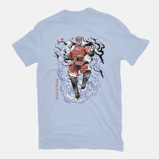 Crimson Dictator Sumi-E-Womens-Fitted-Tee-Astrobot Invention