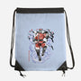 Crimson Dictator Sumi-E-None-Drawstring-Bag-Astrobot Invention