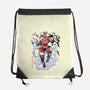 Crimson Dictator Sumi-E-None-Drawstring-Bag-Astrobot Invention