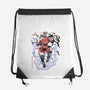 Crimson Dictator Sumi-E-None-Drawstring-Bag-Astrobot Invention