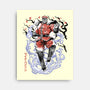 Crimson Dictator Sumi-E-None-Stretched-Canvas-Astrobot Invention