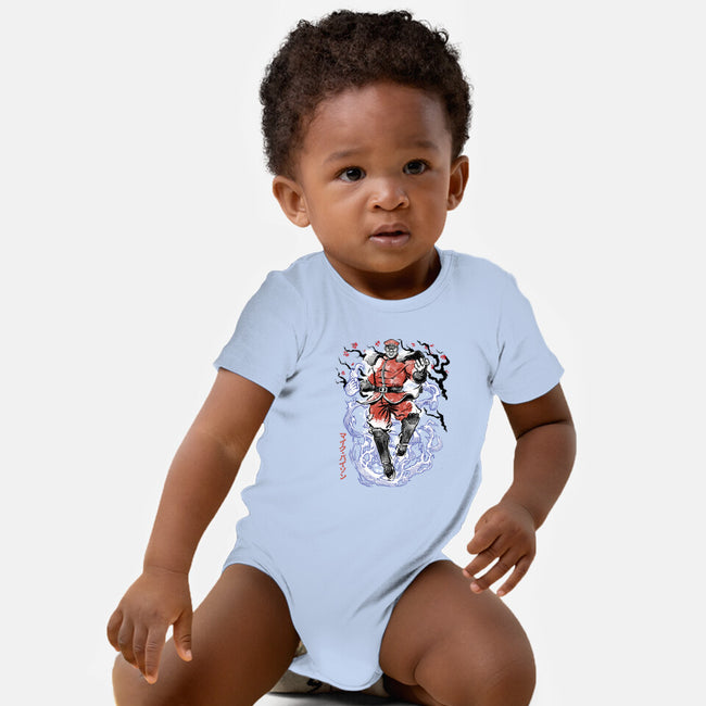 Crimson Dictator Sumi-E-Baby-Basic-Onesie-Astrobot Invention