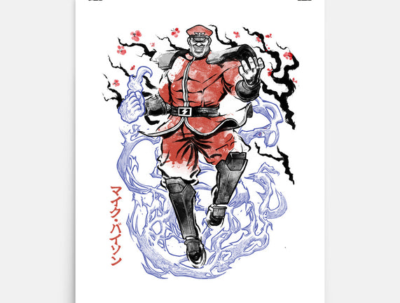 Crimson Dictator Sumi-E