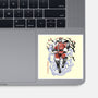 Crimson Dictator Sumi-E-None-Glossy-Sticker-Astrobot Invention