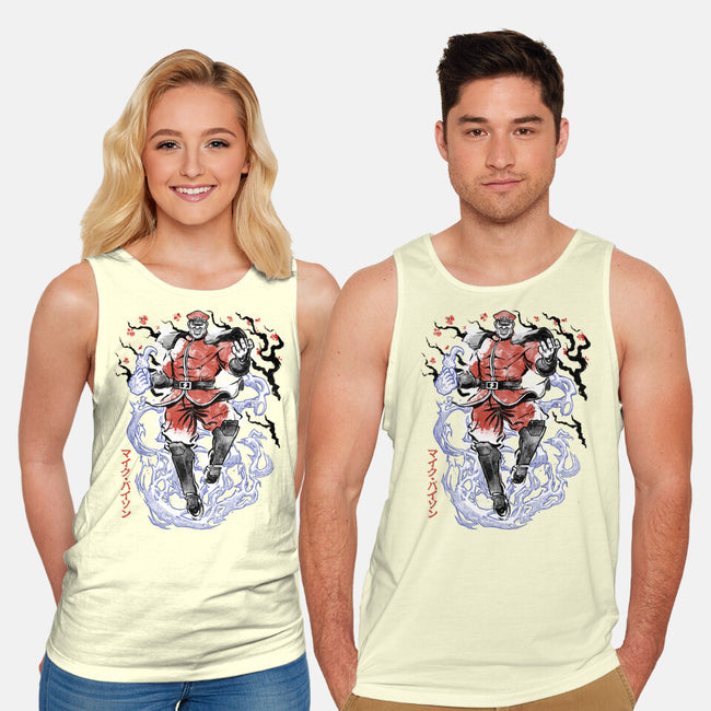 Crimson Dictator Sumi-E-Unisex-Basic-Tank-Astrobot Invention