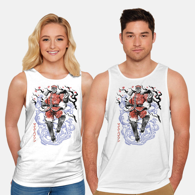 Crimson Dictator Sumi-E-Unisex-Basic-Tank-Astrobot Invention