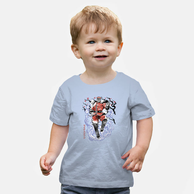 Crimson Dictator Sumi-E-Baby-Basic-Tee-Astrobot Invention