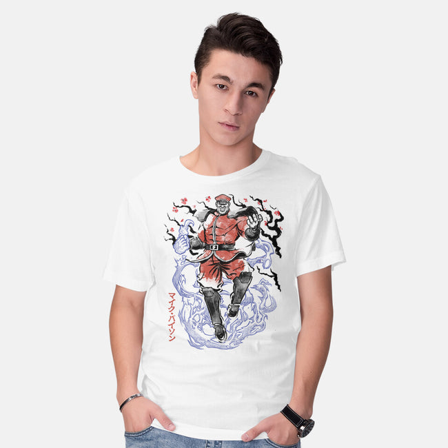 Crimson Dictator Sumi-E-Mens-Basic-Tee-Astrobot Invention