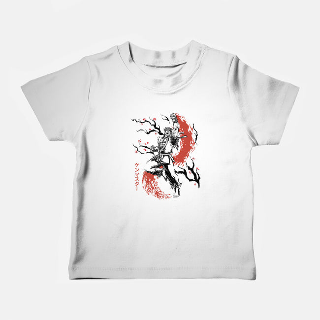 Scarlet Flame Ken Sumi-E-Baby-Basic-Tee-Astrobot Invention