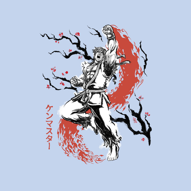 Scarlet Flame Ken Sumi-E-None-Glossy-Sticker-Astrobot Invention