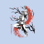 Scarlet Flame Ken Sumi-E-None-Glossy-Sticker-Astrobot Invention