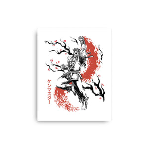 Scarlet Flame Ken Sumi-E