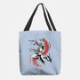 Scarlet Flame Ken Sumi-E-None-Basic Tote-Bag-Astrobot Invention