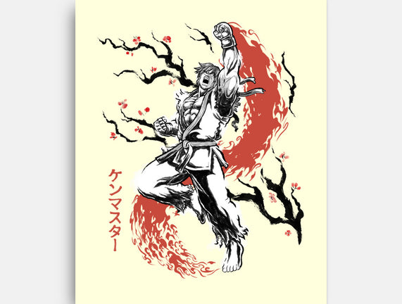 Scarlet Flame Ken Sumi-E