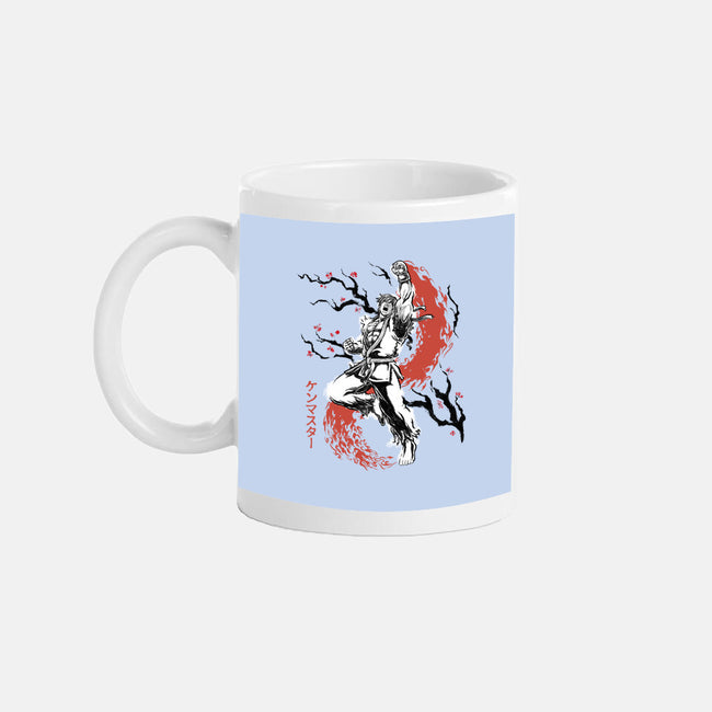 Scarlet Flame Ken Sumi-E-None-Mug-Drinkware-Astrobot Invention