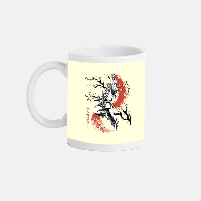 Scarlet Flame Ken Sumi-E-None-Mug-Drinkware-Astrobot Invention