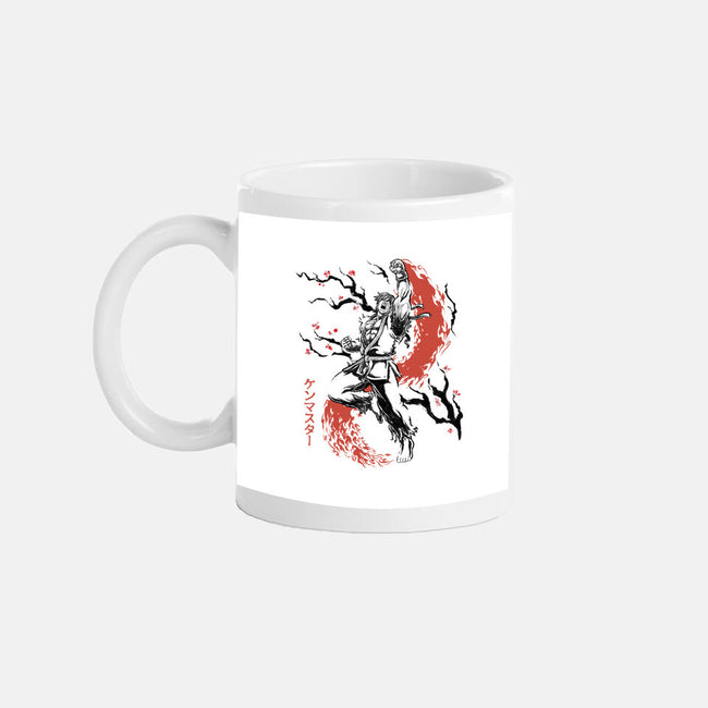 Scarlet Flame Ken Sumi-E-None-Mug-Drinkware-Astrobot Invention