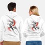 Scarlet Flame Ken Sumi-E-Unisex-Zip-Up-Sweatshirt-Astrobot Invention
