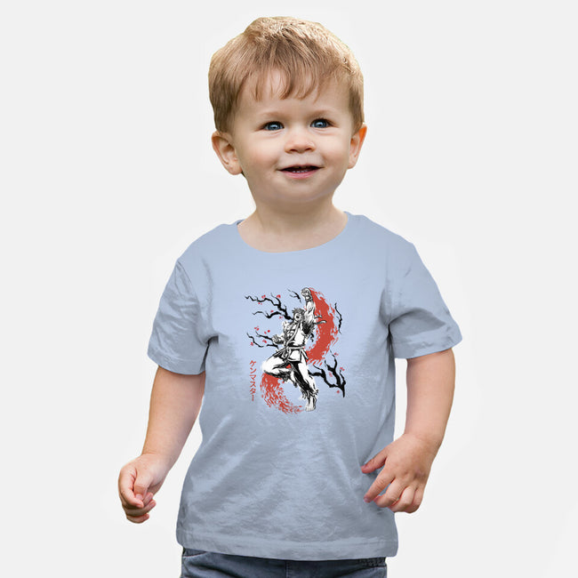 Scarlet Flame Ken Sumi-E-Baby-Basic-Tee-Astrobot Invention