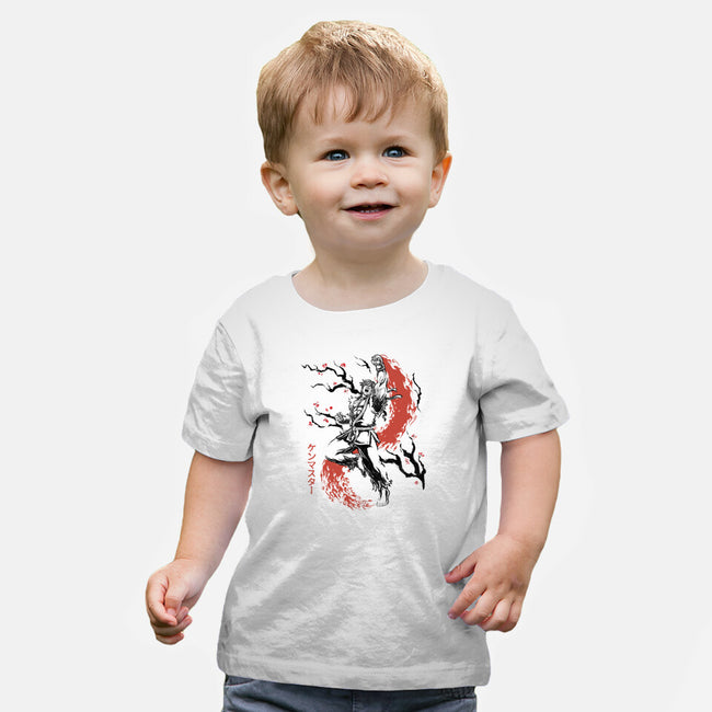 Scarlet Flame Ken Sumi-E-Baby-Basic-Tee-Astrobot Invention
