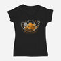 Teaceratops-Womens-V-Neck-Tee-Vallina84