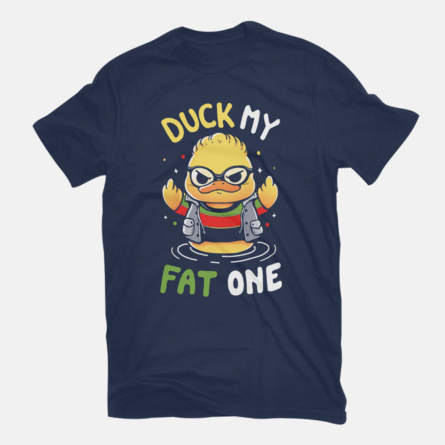 Duck My Fat One-Womens-Fitted-Tee-Vallina84