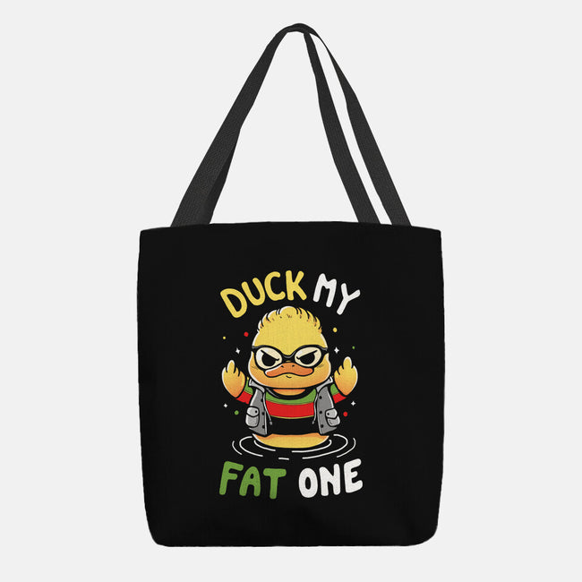Duck My Fat One-None-Basic Tote-Bag-Vallina84