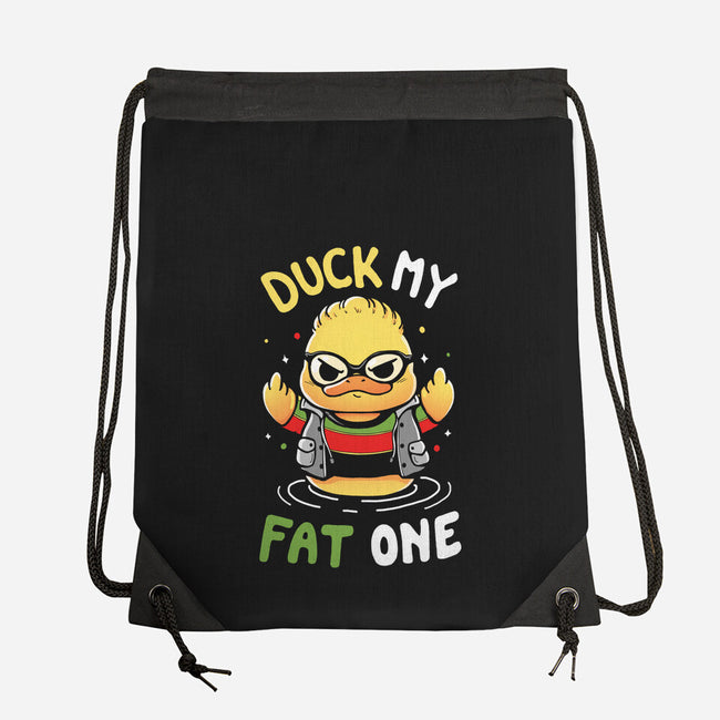 Duck My Fat One-None-Drawstring-Bag-Vallina84