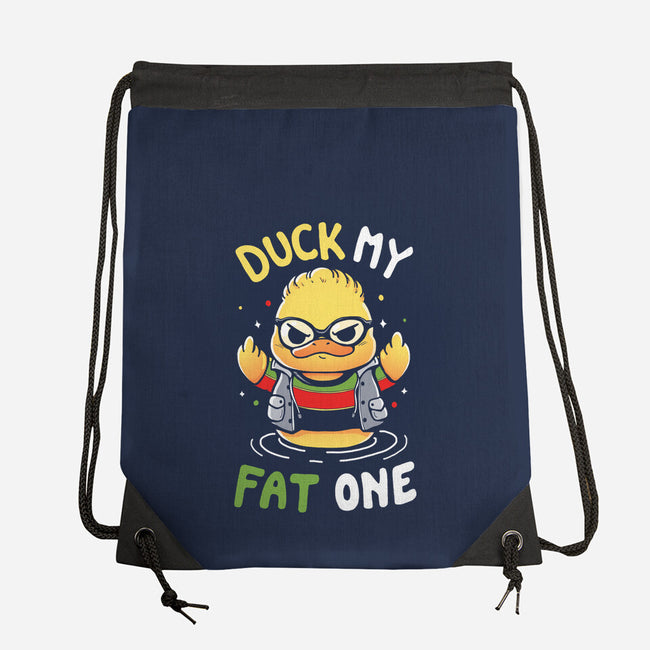 Duck My Fat One-None-Drawstring-Bag-Vallina84