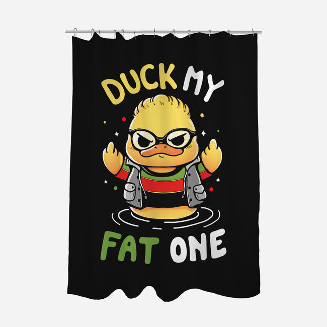 Duck My Fat One-None-Polyester-Shower Curtain-Vallina84