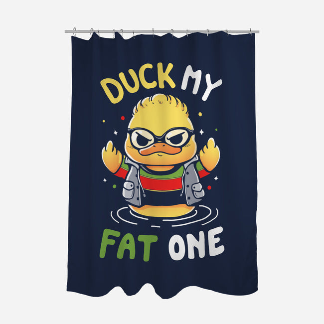 Duck My Fat One-None-Polyester-Shower Curtain-Vallina84