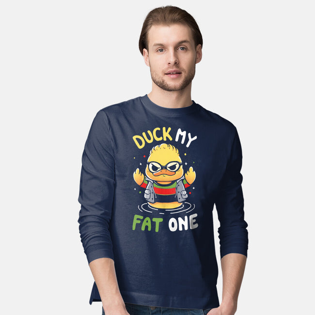 Duck My Fat One-Mens-Long Sleeved-Tee-Vallina84