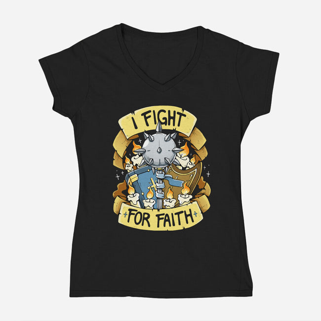 Cleric-Womens-V-Neck-Tee-Vallina84