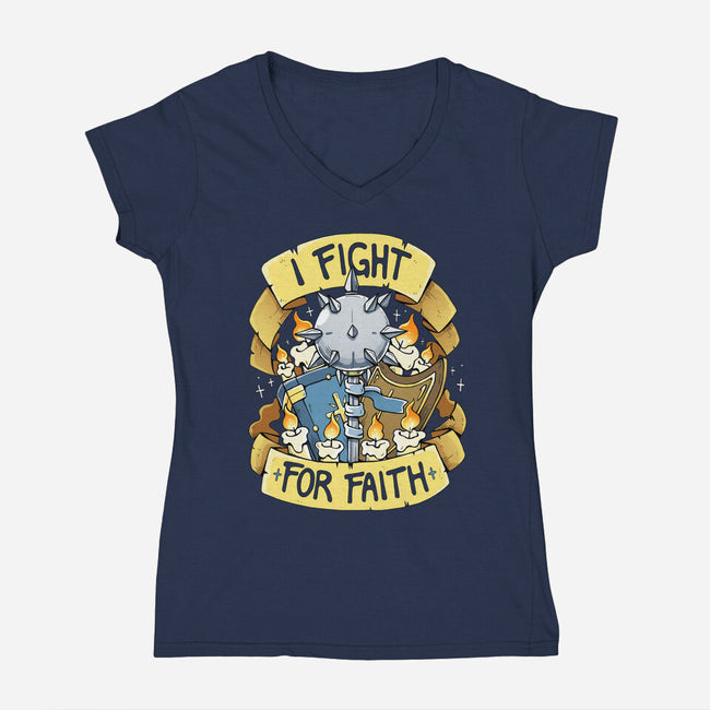 Cleric-Womens-V-Neck-Tee-Vallina84