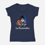 Les Tauntérables-Womens-V-Neck-Tee-DrawnByBryan