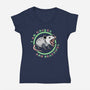 Unique And Beautiful-Womens-V-Neck-Tee-SubBass49