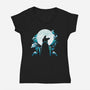 Ursa Stars-Womens-V-Neck-Tee-Vallina84