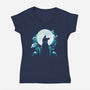 Ursa Stars-Womens-V-Neck-Tee-Vallina84