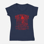 Smile Upside Down-Womens-V-Neck-Tee-tjost