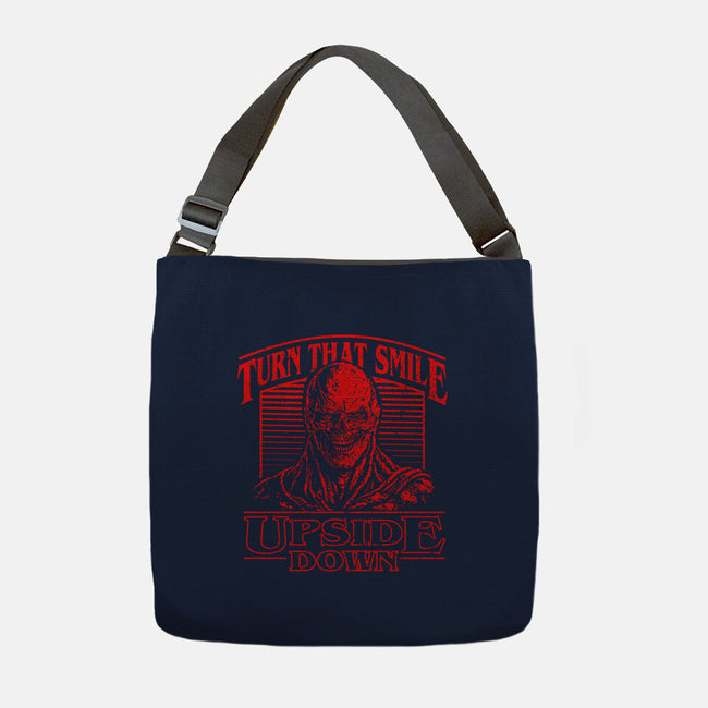 Smile Upside Down-None-Adjustable Tote-Bag-tjost
