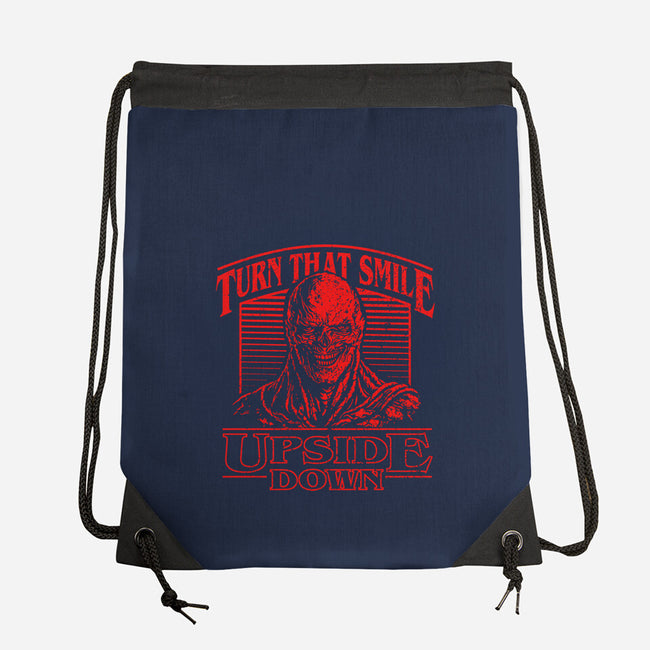 Smile Upside Down-None-Drawstring-Bag-tjost