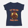 End Times Roll-Womens-V-Neck-Tee-rmatix