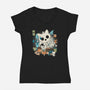 Yokat-Womens-V-Neck-Tee-Freecheese