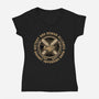 Mutant And Human Alliance-Womens-V-Neck-Tee-glitchygorilla