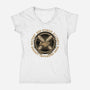Mutant And Human Alliance-Womens-V-Neck-Tee-glitchygorilla