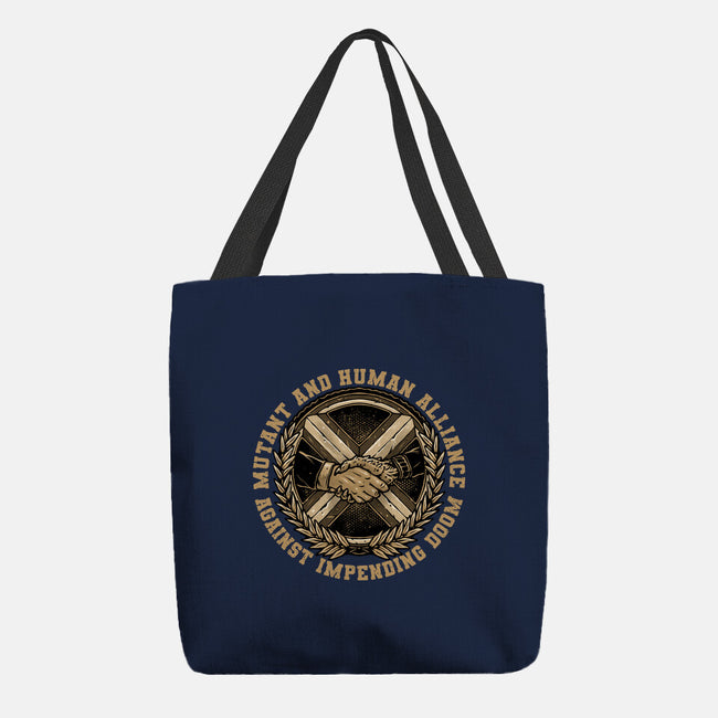 Mutant And Human Alliance-None-Basic Tote-Bag-glitchygorilla